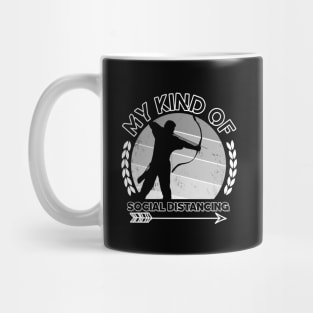 Funny Archery Quotes Social Distancing Mug